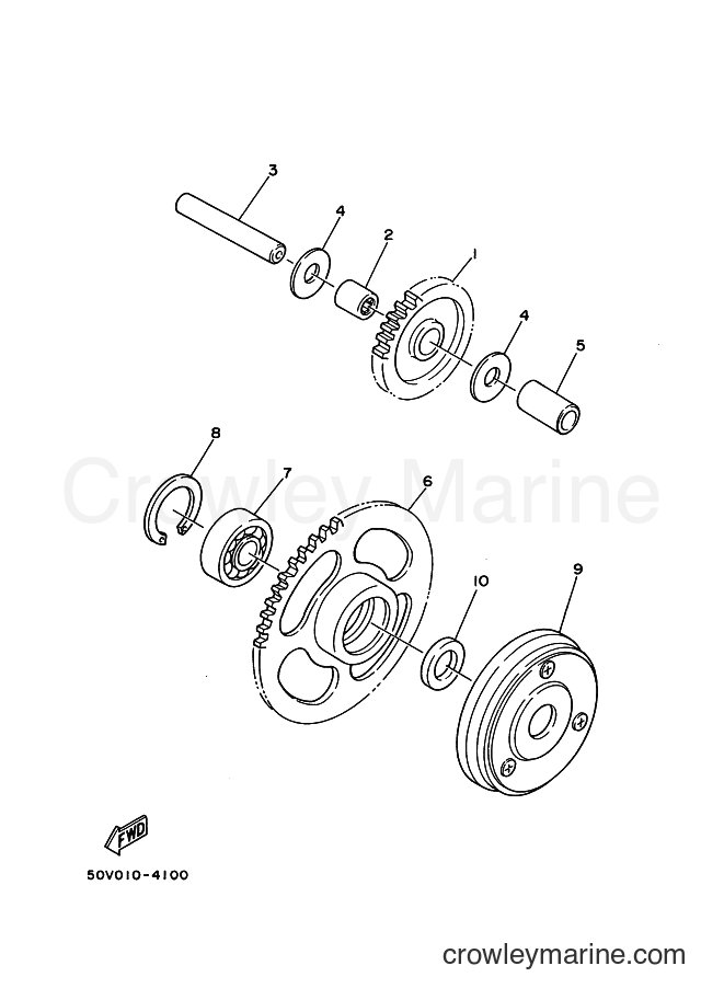 1989 Scooter XC125 - XC125 (3KR1) [999] - STARTER CLUTCH