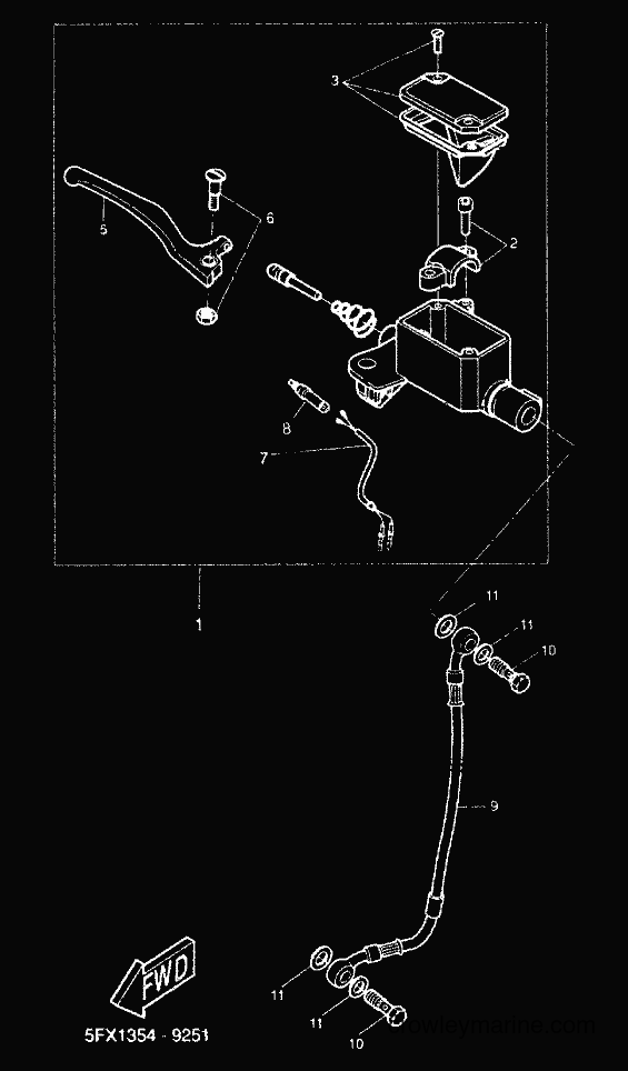 Yamaha Motors CW50RS (5FXF) [010] - FRONT MASTER CYLINDER