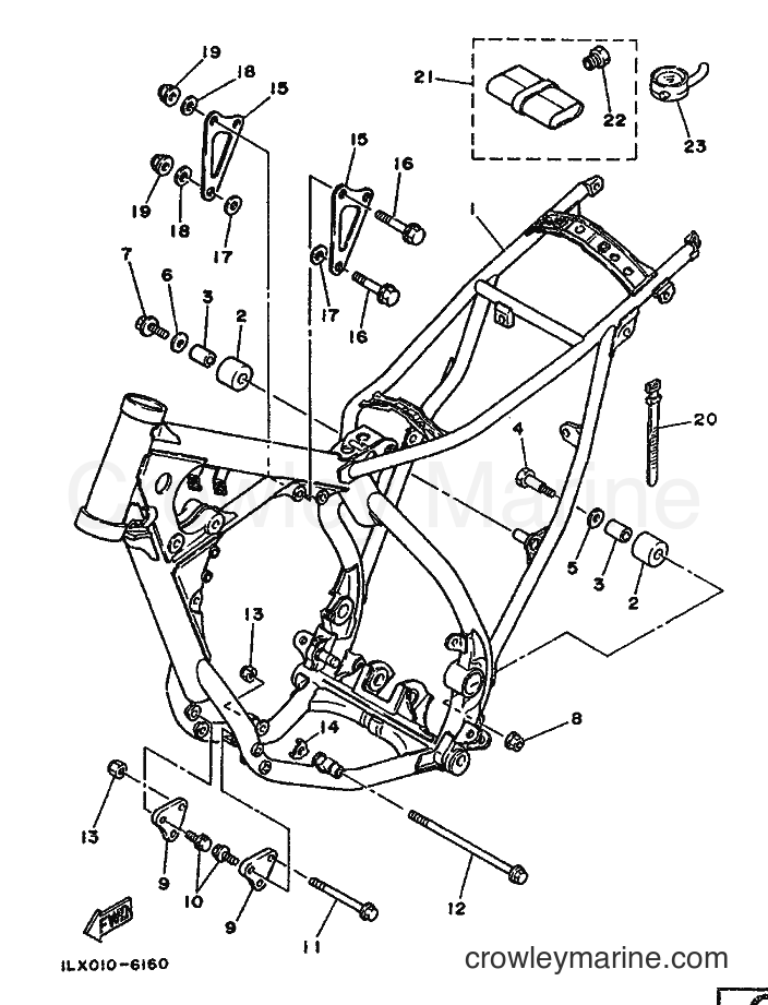 Yamaha Motors YZ125S (1LX) [999] - FRAME