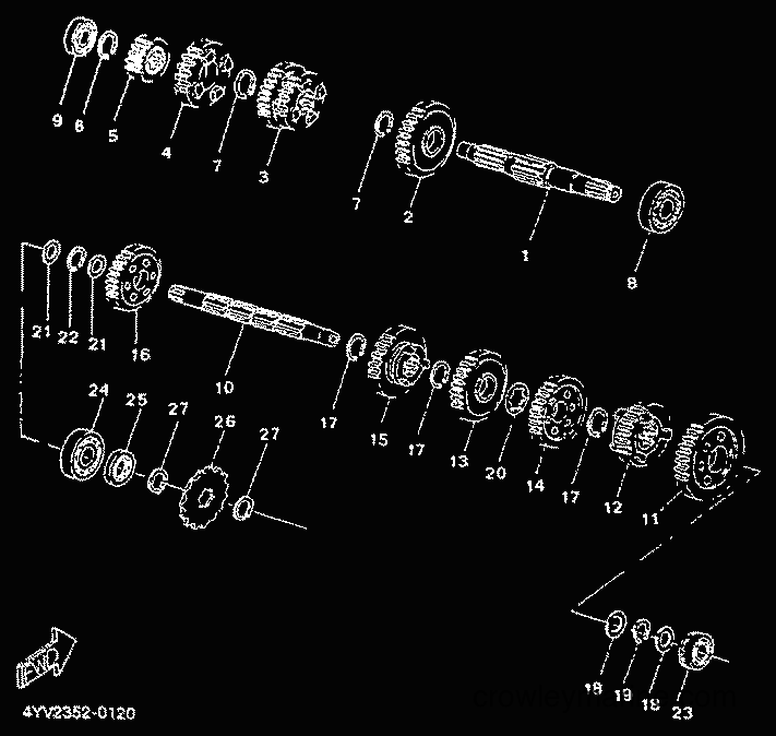 2000 Scooter TZR50 - TZR50 (4YV2) [000] - TRANSMISSION