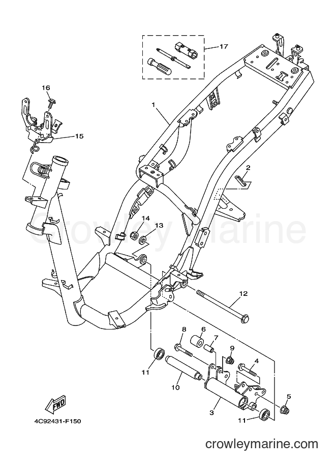 Yamaha Motors AL115F (23B5) [010] - FRAME