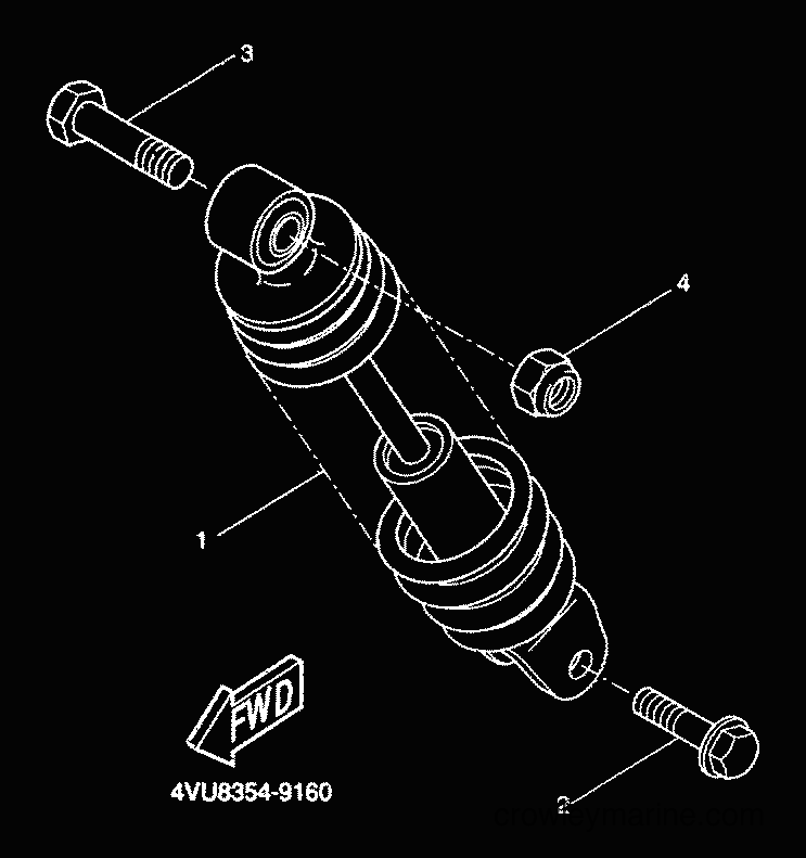 2000 Scooter CW50 - CW50 (5HG4) [010] - REAR SUSPENSION