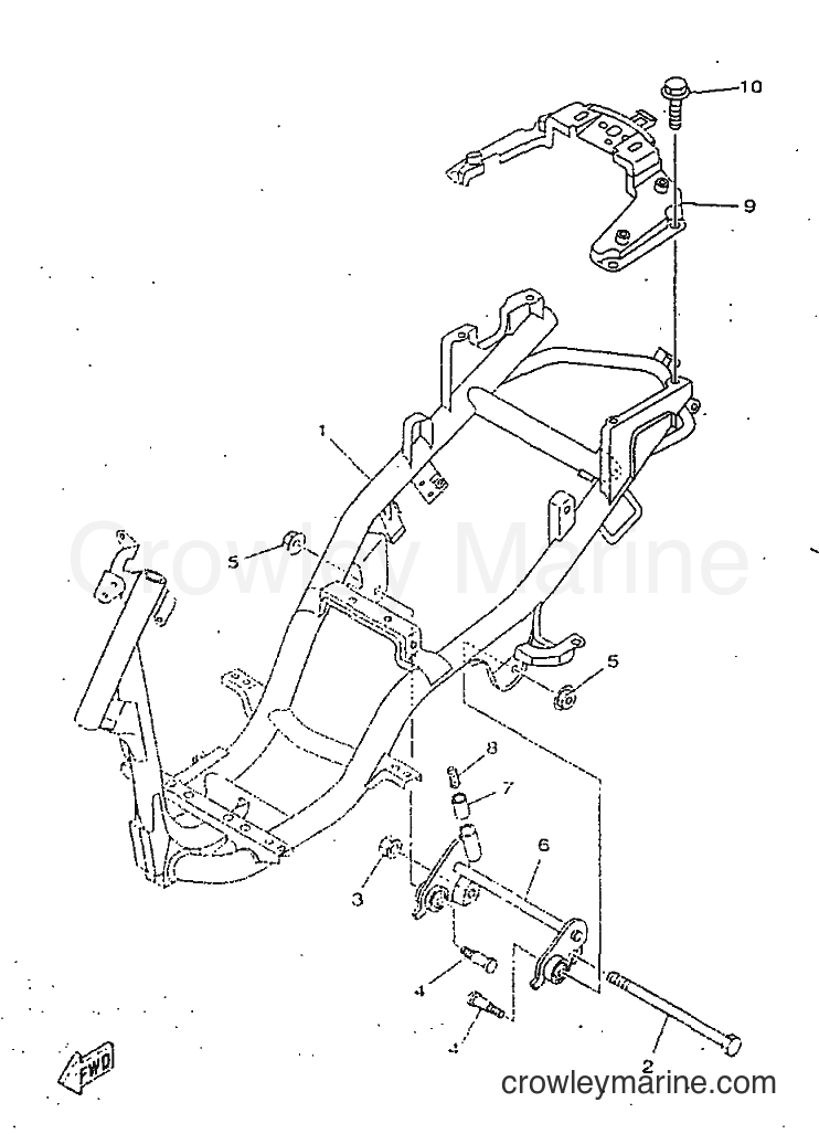 1998 Scooter YN50 - YN50 (5BV1) [999] - FRAME