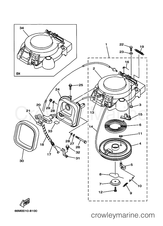 Yamaha Motors F15MHZ (66M0) [130] - STARTER