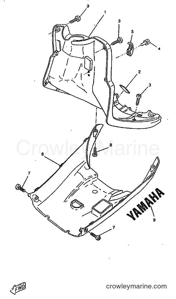 1998 Scooter CW50RSX - CW50RSX (5CD3) [010] - LEG SHIELD