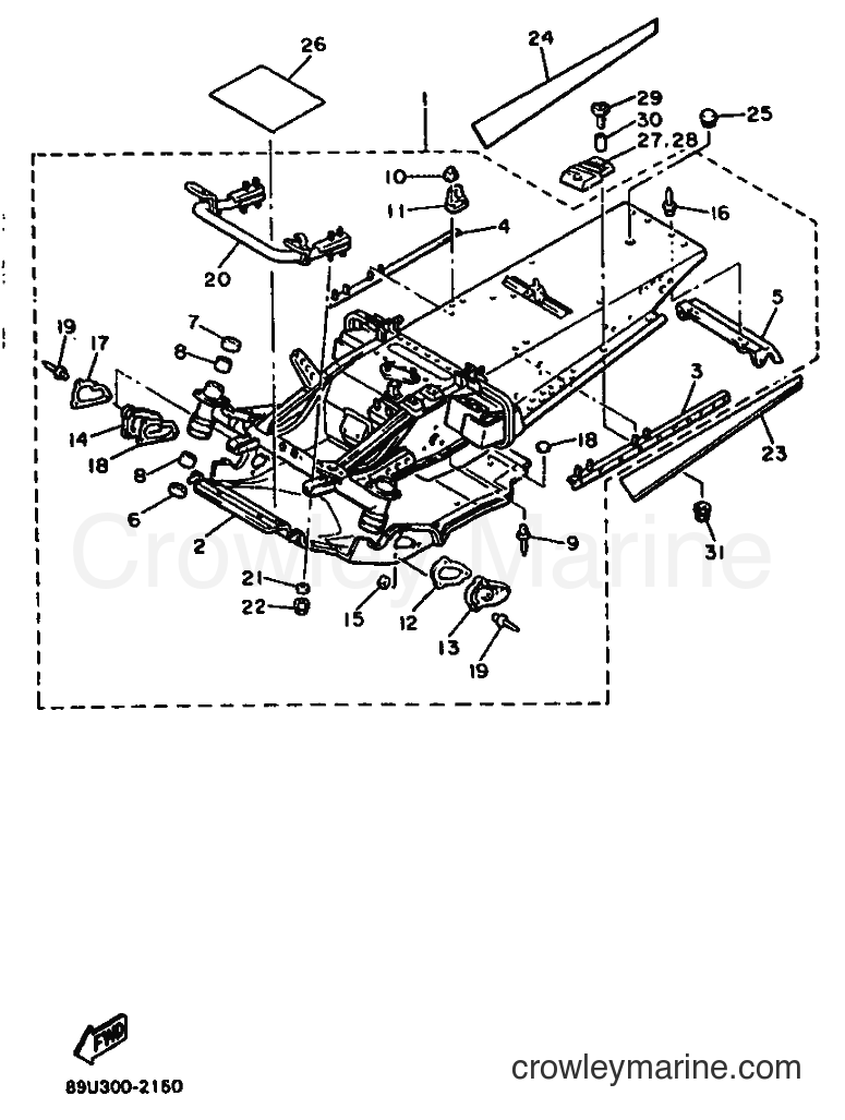 Yamaha Motors VT480 (89U1) [010] - FRAME