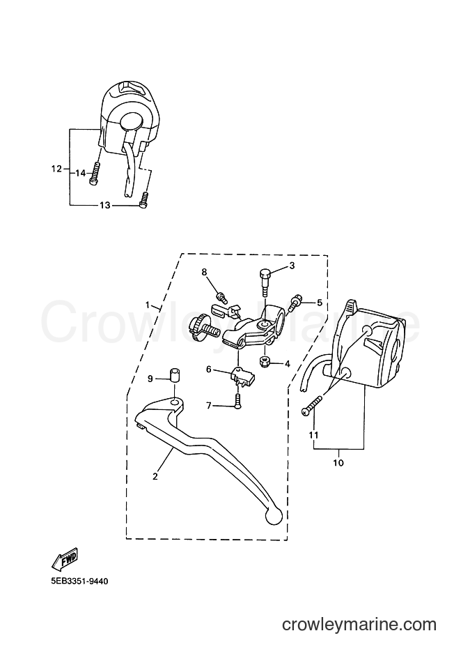 2000 Sport Bike YZF-R6 - YZF-R6 (5EB5) [070] - HANDLE SWITCH & LEVER