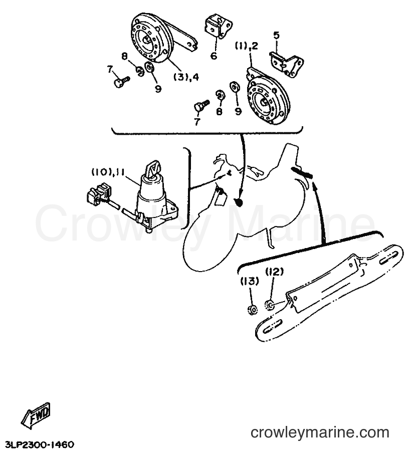 1994 Cruiser XV1100 - XV1100 (3EF5) [999] - ALTERNATE (ELECTRICAL) FOR BEL,ITA,ESP