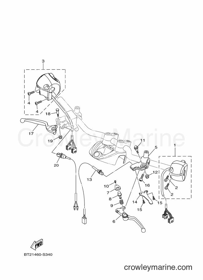 2017 Street Bike LNC125-I - LNC125-I (BT21) [010] - HANDLE SWITCH & LEVER