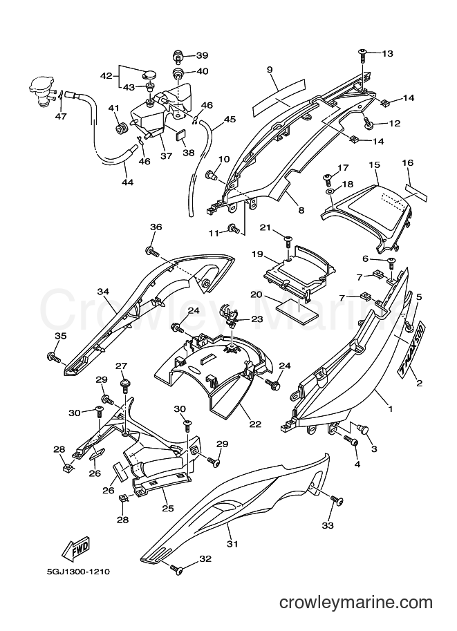 2002 Scooter XP500 - XP500 (5GJ5) [070] - SIDE COVER
