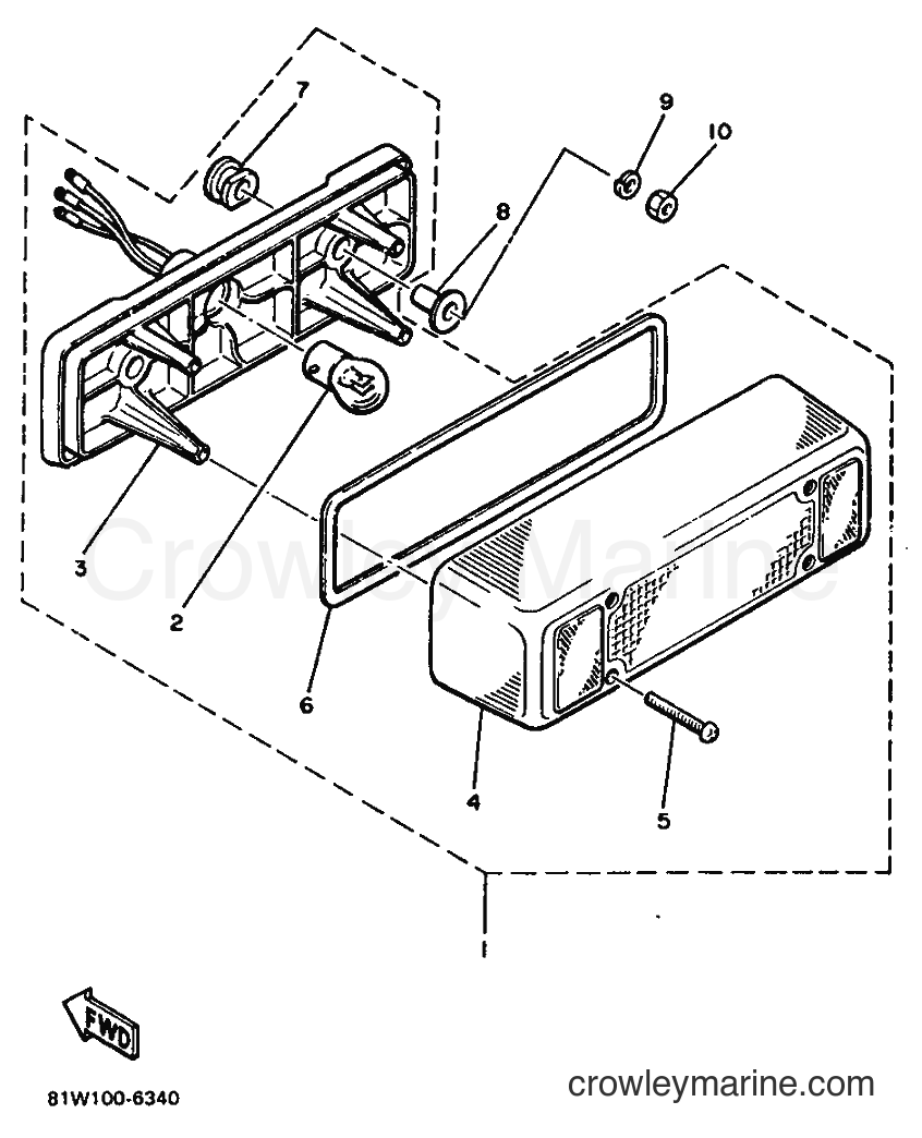 1987 Snowmobile ET340PL - ET340PL (83F) [999] - TAILLIGHT