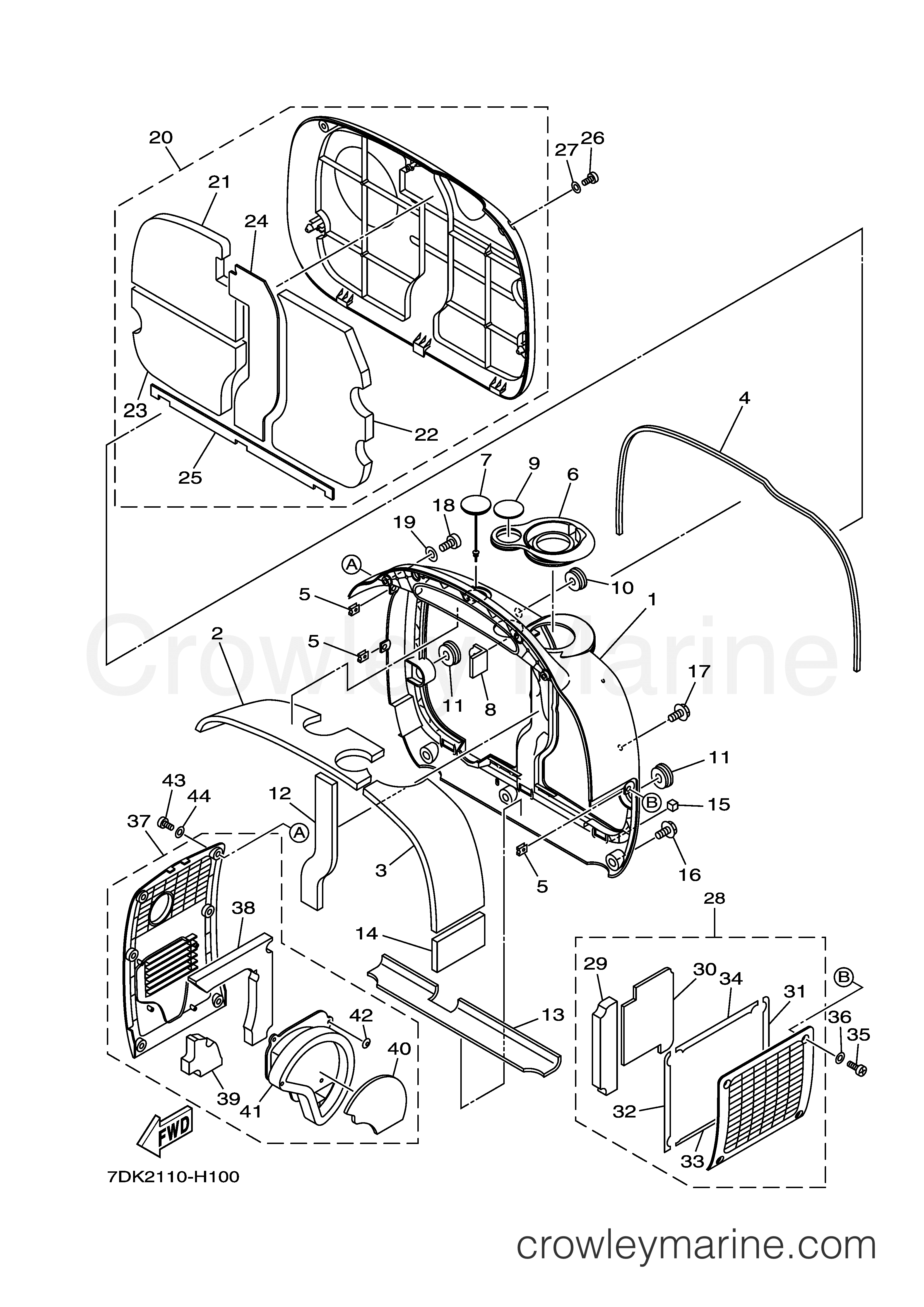 Yamaha Motors EF2000IS  (EF2000IS) - FRAME 2