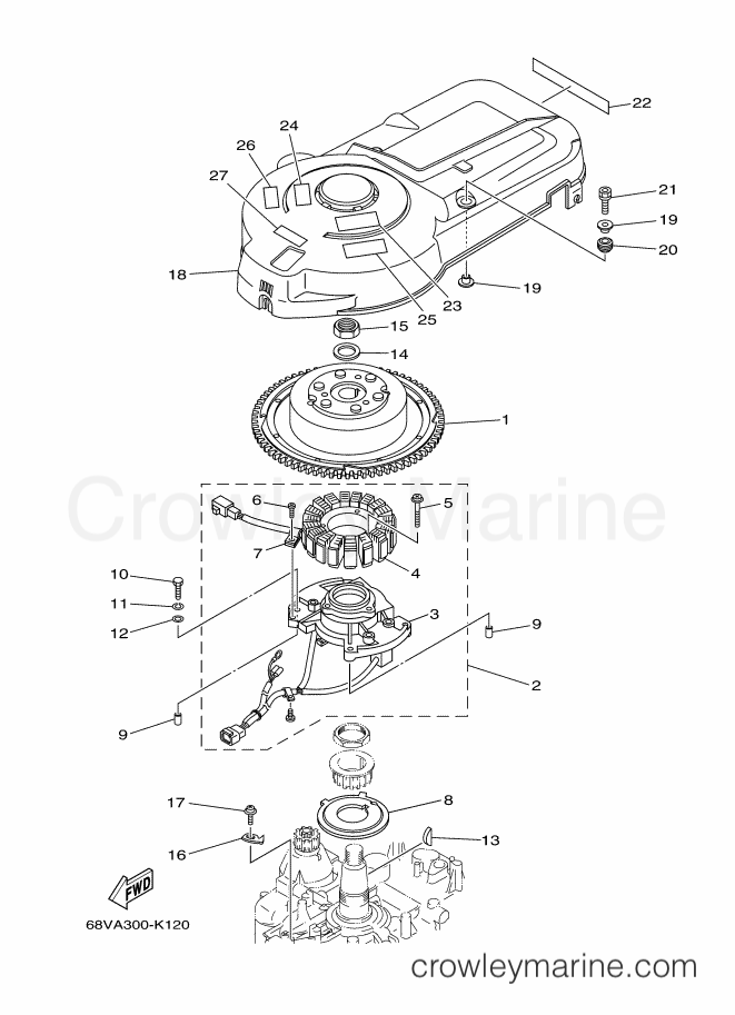 Yamaha Motors F115AETX (68VA) [080] - GENERATOR