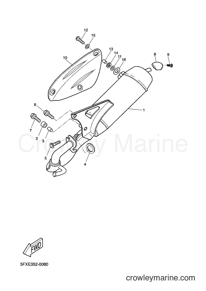 2002 Scooter CW50RS - CW50RS (5FXS) [030] - EXHAUST