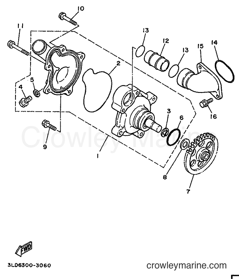 1995 Dirt Bike XTZ750 - XTZ750 (4PY1) [999] - WATER PUMP