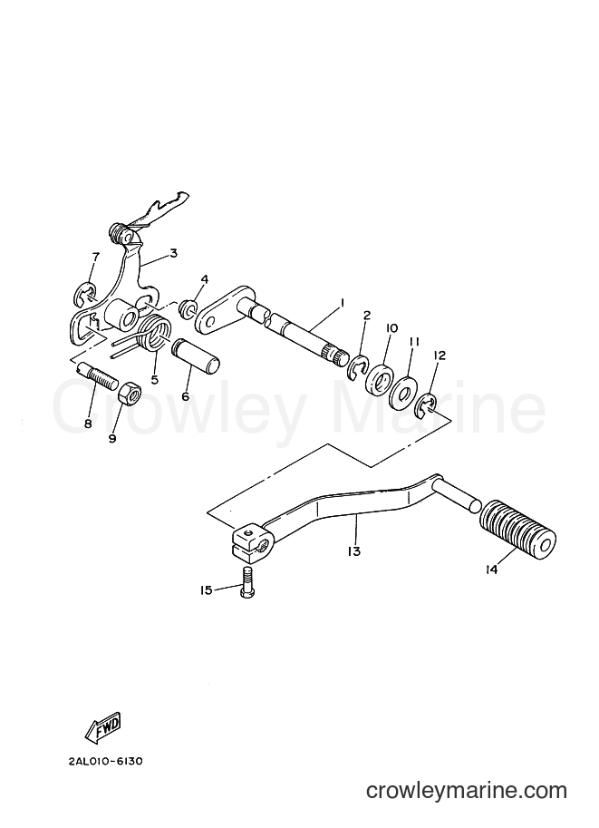 1990 Sport Bike YSR50 - YSR50 (3FD7) [010] - SHIFT SHAFT