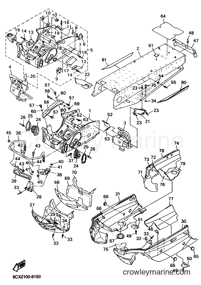 Yamaha Motors VX500ZER (8DD2) [020] - FRAME