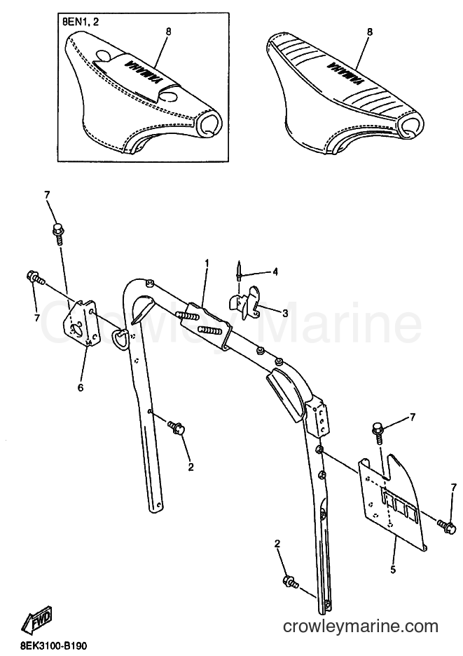 Yamaha Motors SXV70M (8EN1) [020] - STEERING GATE