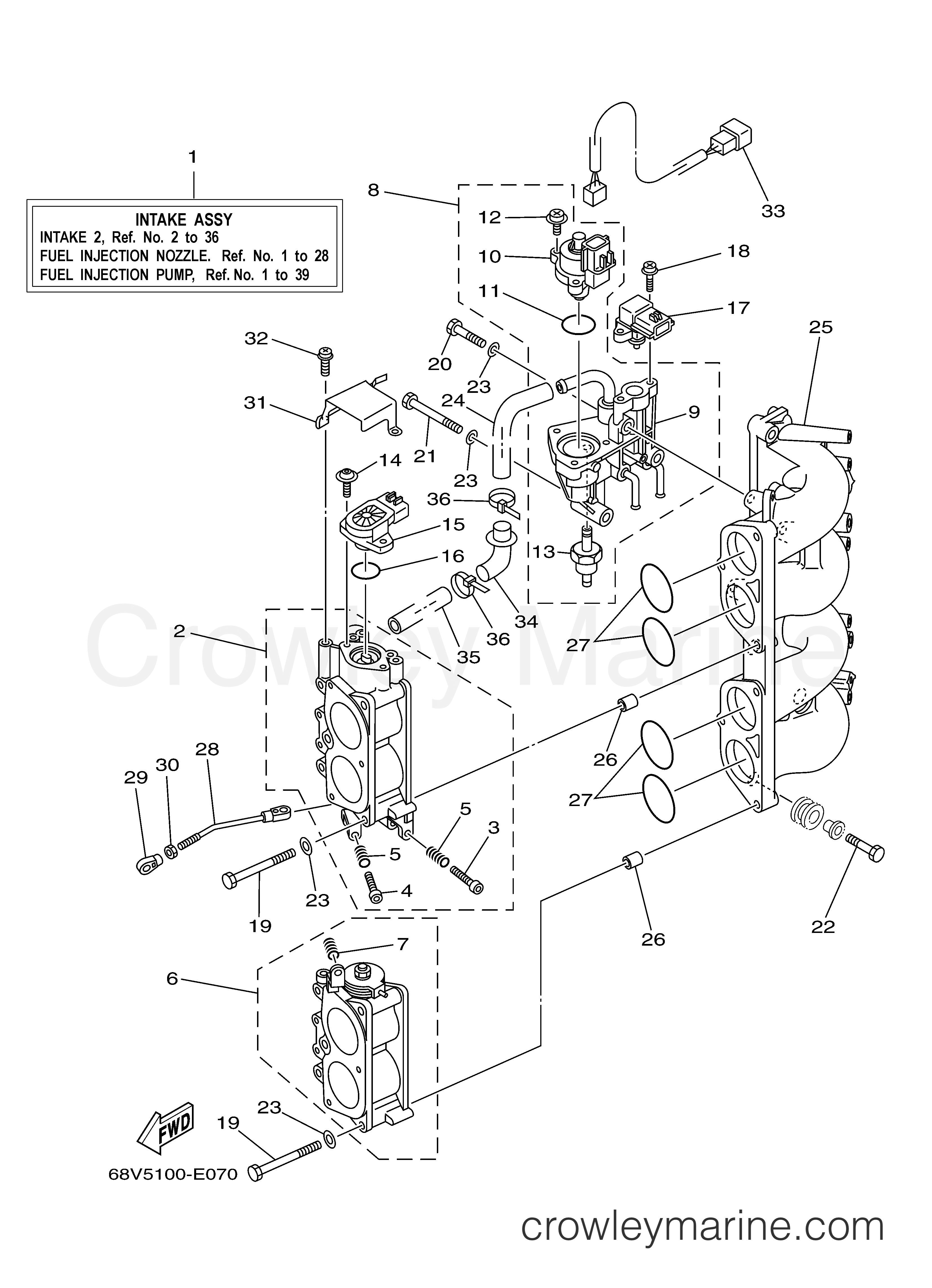 Yamaha Motors F115TLR - INTAKE 2