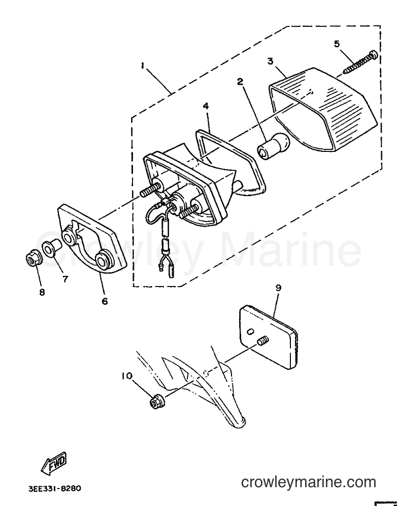 1988 Scooter FS1 - FS1 (3EE1) [999] - TAILLIGHT