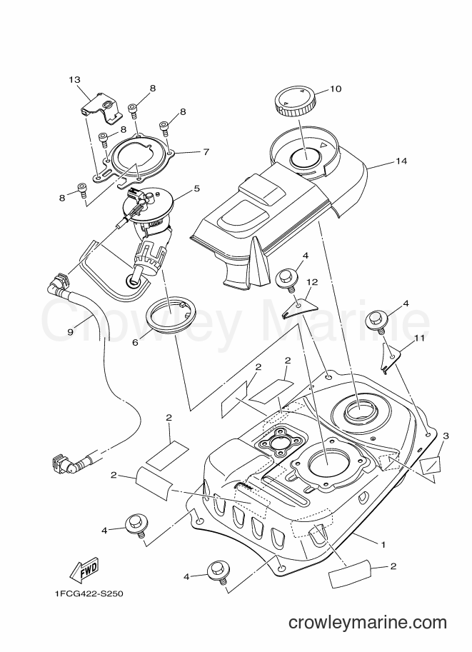 2017 Scooter T115FLSE - T115FLSE (1FCH) [010] - FUEL TANK