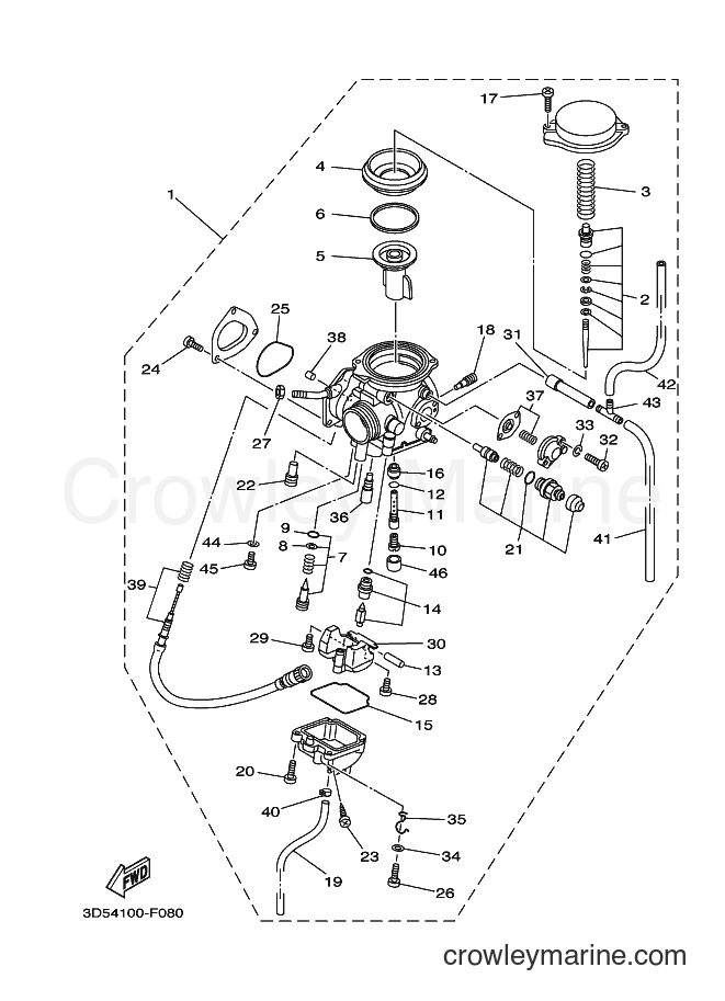 2010 ATV YFM350FWAN - YFM350FWAN (4S2N) [010] - CARBURETOR