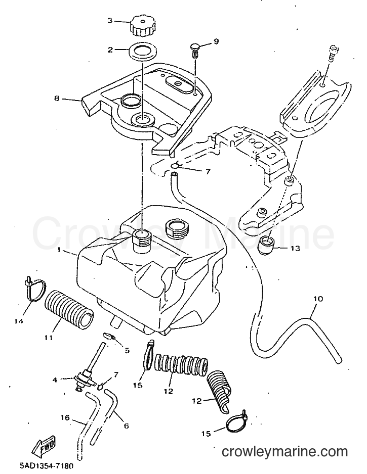 1999 Scooter YN50 - YN50 (5BW2) [010] - FUEL TANK