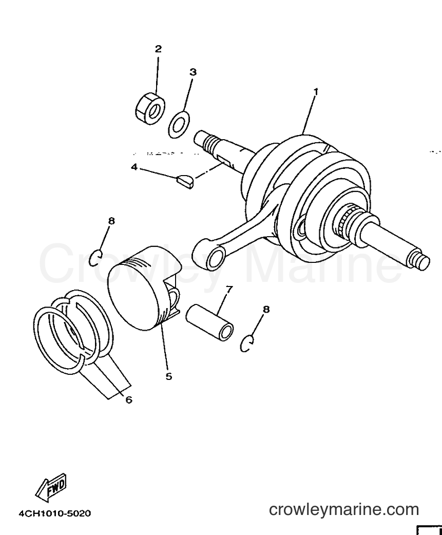 Yamaha Motors YP250 (4UC1) [030] - CRANKSHAFT & PISTON