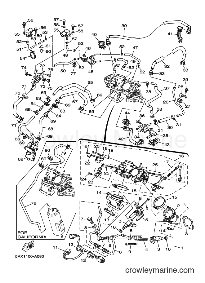Yamaha Motors XV1700PC (5PX3) [010] - INTAKE