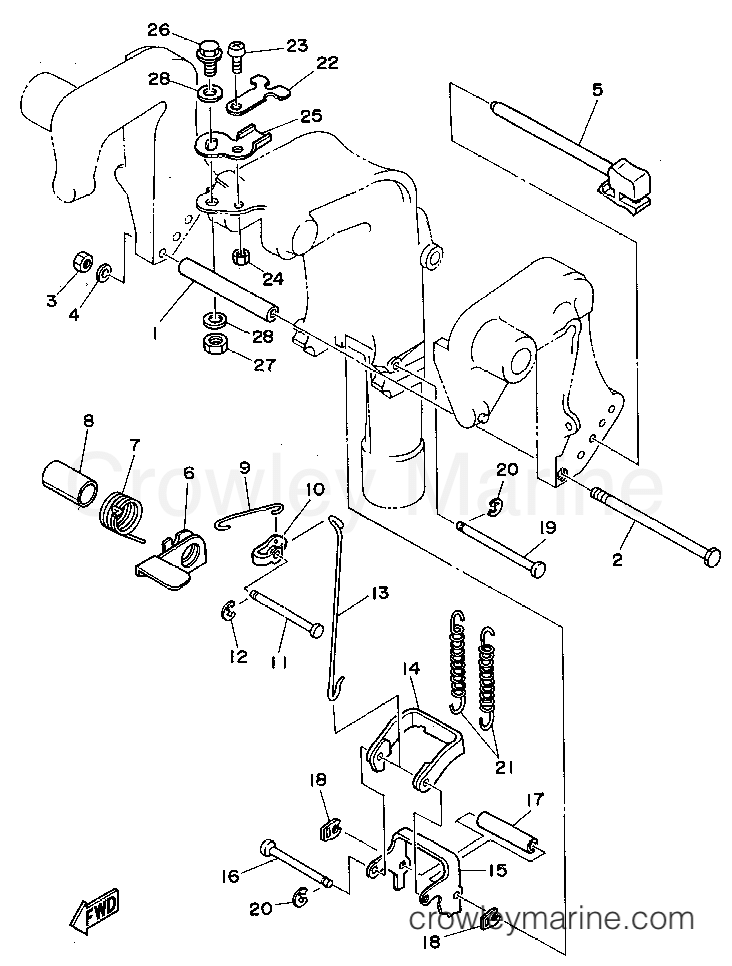 Yamaha Motors T9.9MXHS - BRACKET 2