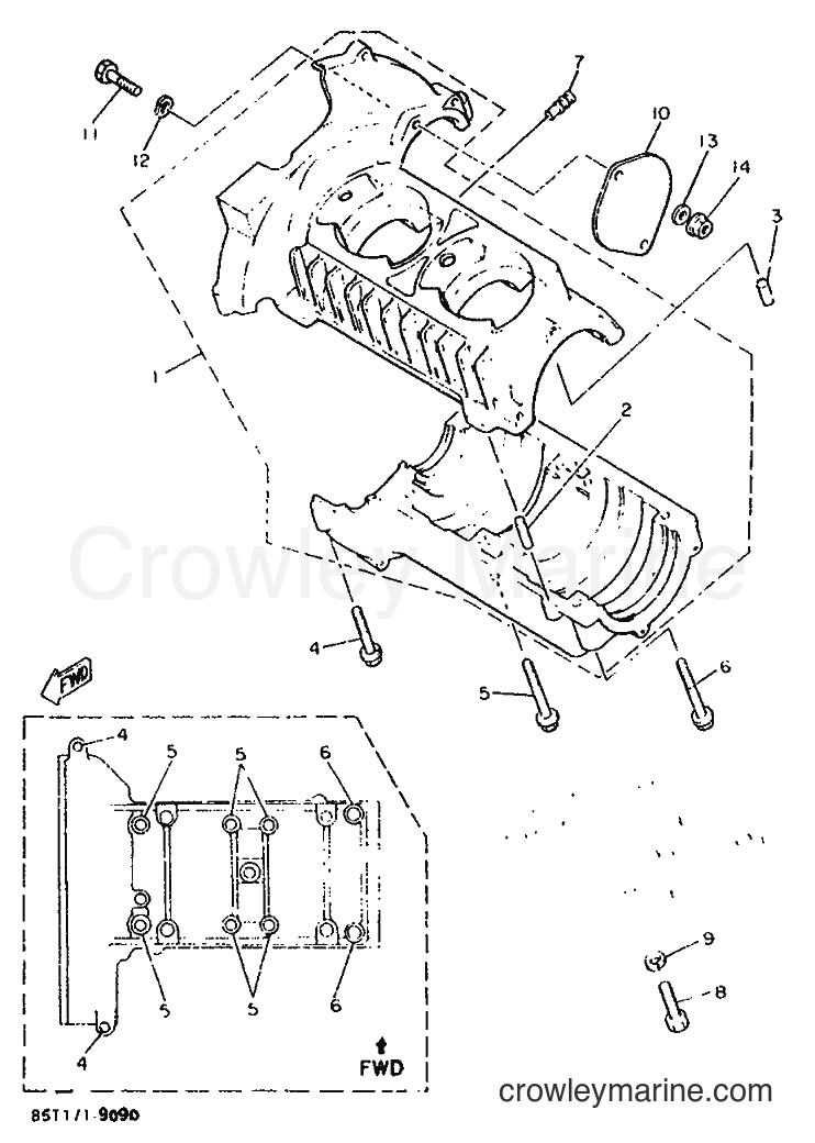 Yamaha Motors ET400 (85U2) [020] - CRANKCASE
