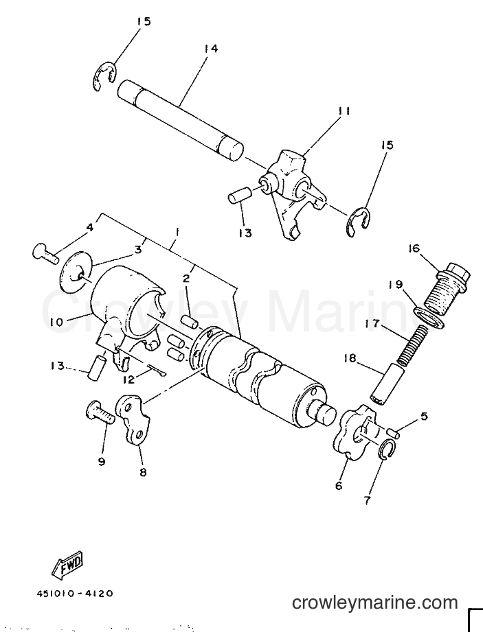 1987 Dirt Bike TY80B (SUPPLEMENT - - TY80B (SUPPLEMENT - (451) [999] - SHIFT CAM & FORK