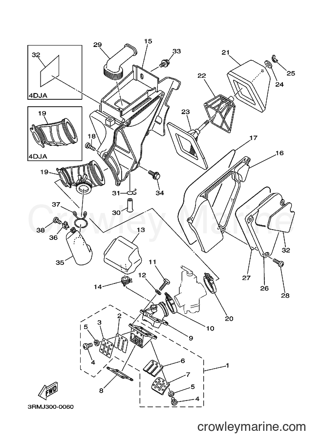 2000 Dirt Bike DT125R - DT125R (4DJA) [010] - INTAKE