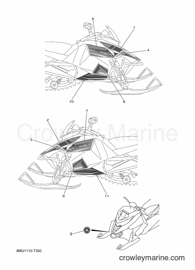 2018 Snowmobile SRN10D - SRN10D (8MU1) [010] - GRAPHIC & EMBLEM