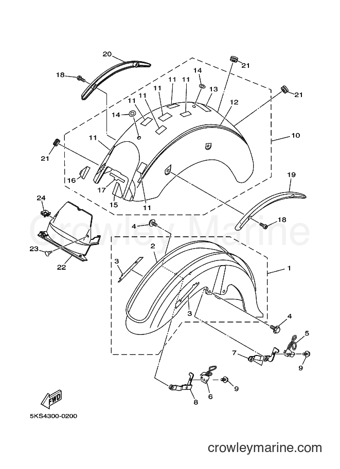 Yamaha Motors XVS1100A (5KSG) [020] - FENDER