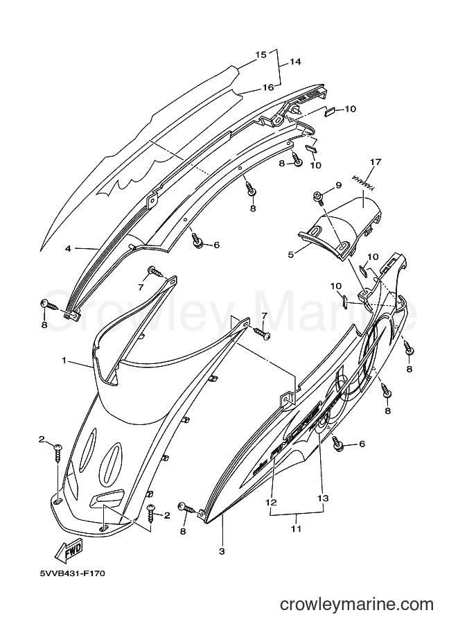2007 Scooter AL115S - AL115S (5VVB) [010] - SIDE COVER
