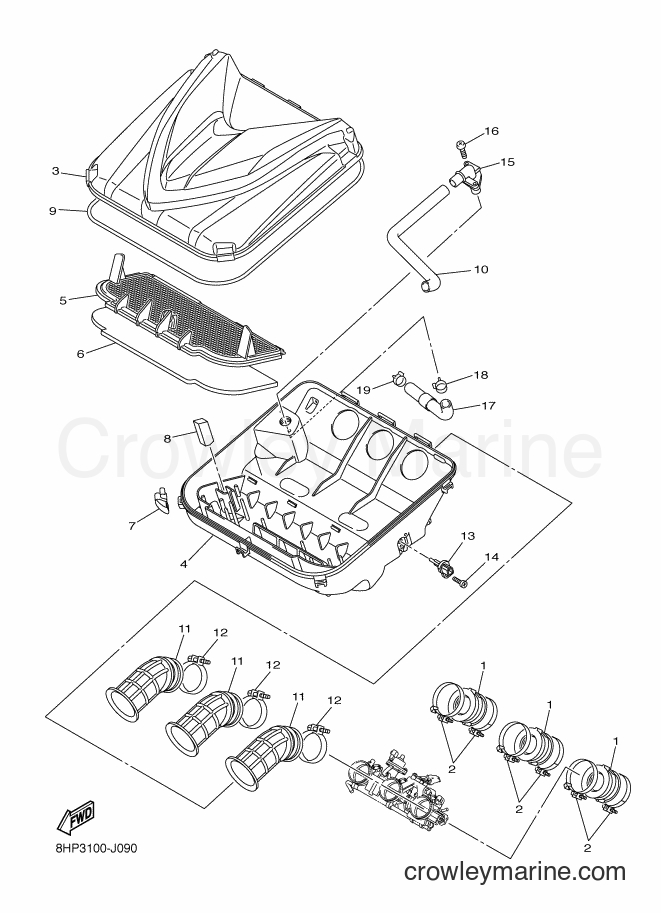 Yamaha Motors RS10GT (8JA2) [020] - INTAKE