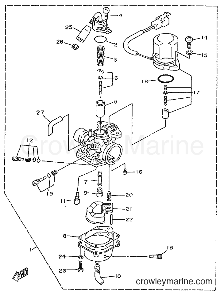 1996 Scooter YA50R - YA50R (4PC6) [999] - CARBURETOR