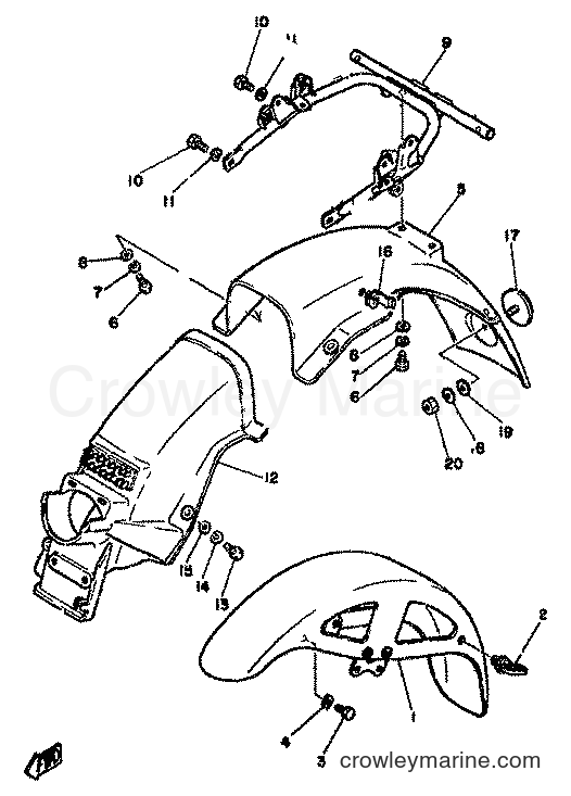 1982 Street Bike RD350LC - RD350LC (4L0) [999] - FENDER