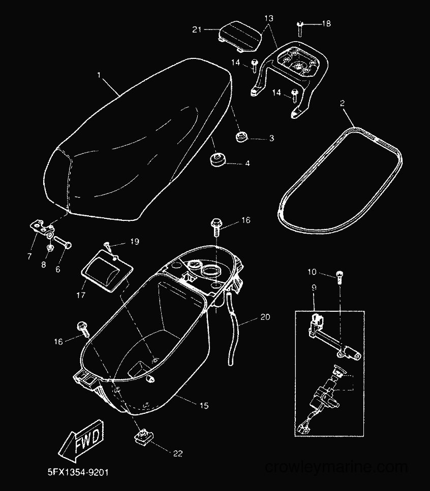2000 Scooter CW50RS - CW50RS (5FXE) [010] - SEAT & CARRIER
