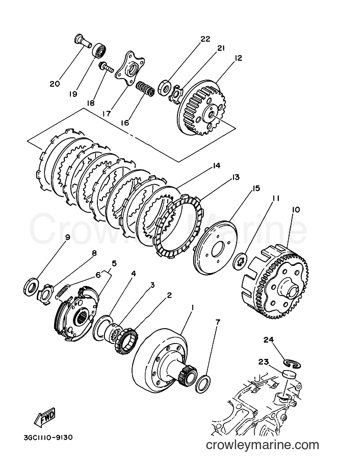2002 ATV YFM250 - YFM250 (4XEF) [010] - CLUTCH