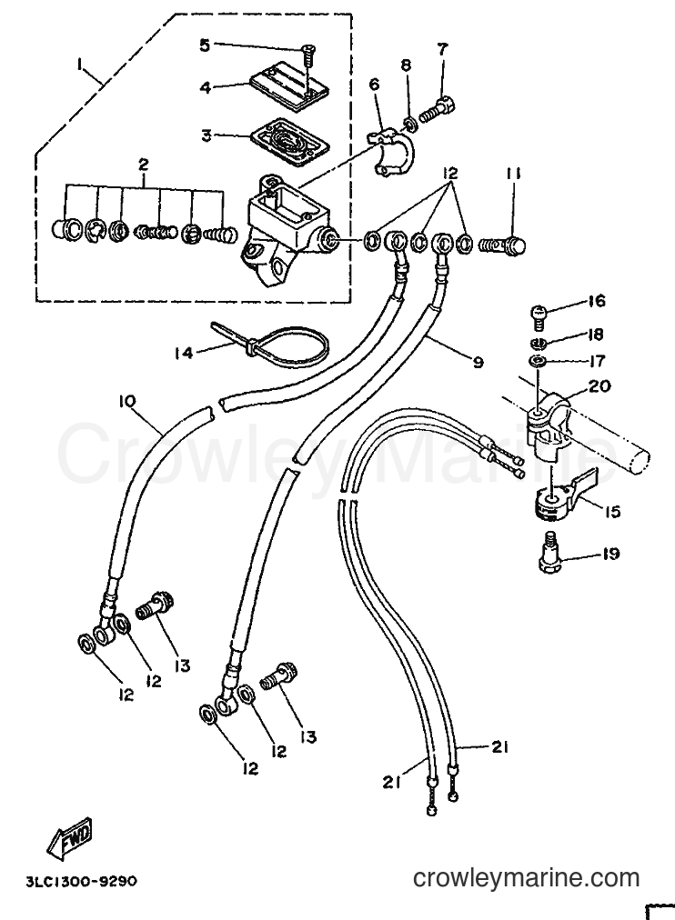 Yamaha Motors TZ250 (3LC1) [020] - FRONT MASTER CYLINDER