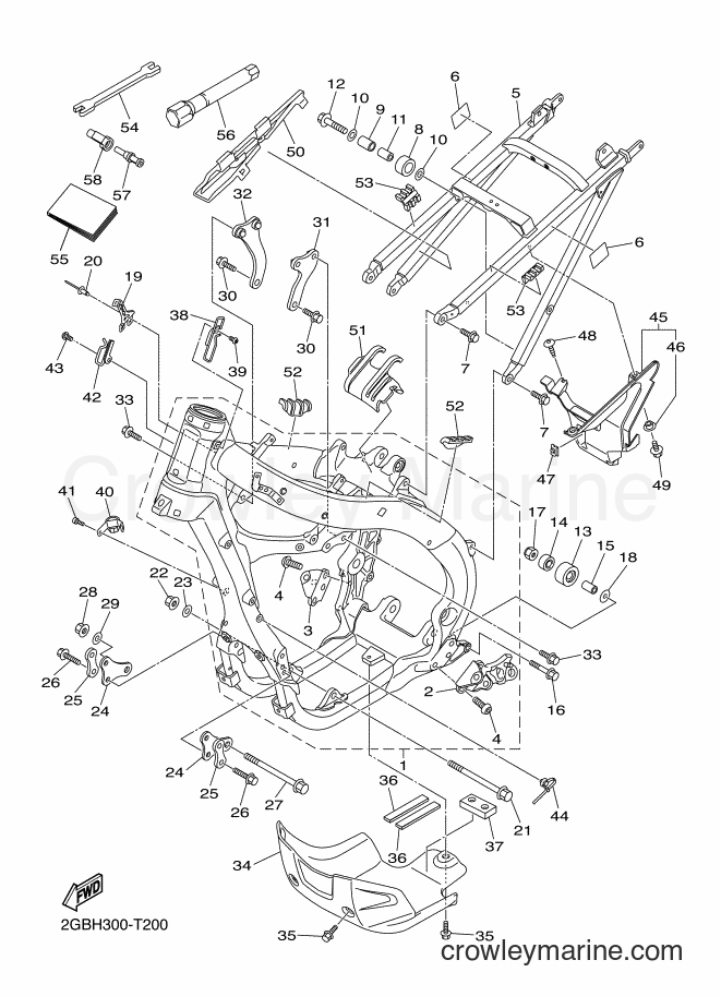 2018 Dirt Bike WR250F - WR250F (2GBH) [010] - FRAME
