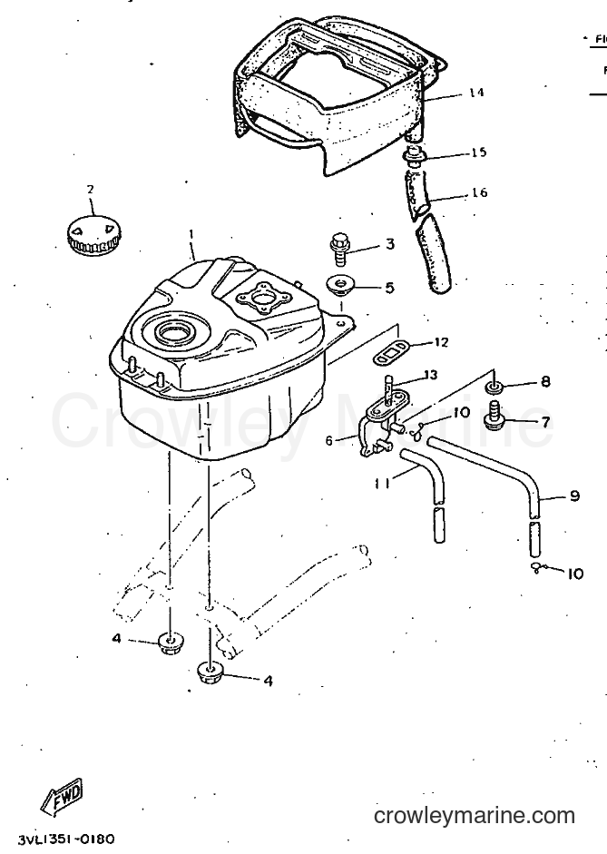 1998 Scooter CW50 - CW50 (4VVH) [010] - FUEL TANK