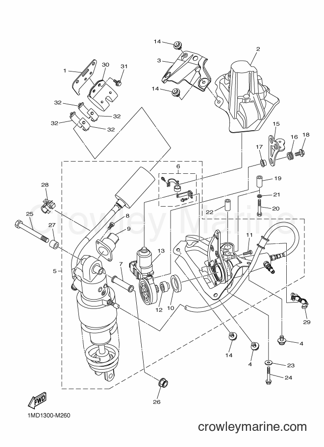 Yamaha Motors FJR1300AE (2PD2) [010] - REAR SUSPENSION