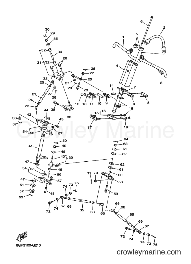 2009 Snowmobile RPZ50M - RPZ50M (8GP5) [020] - STEERING