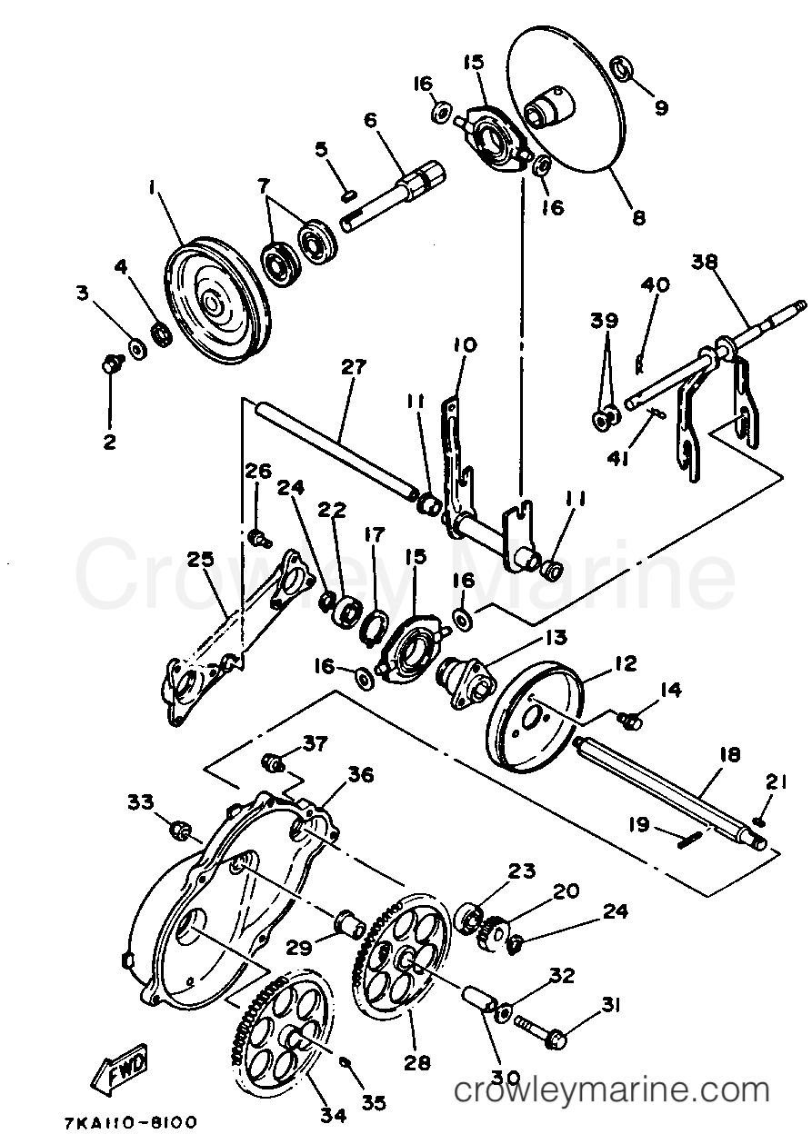 Yamaha Motors YS828TEN - TRANSMISSION