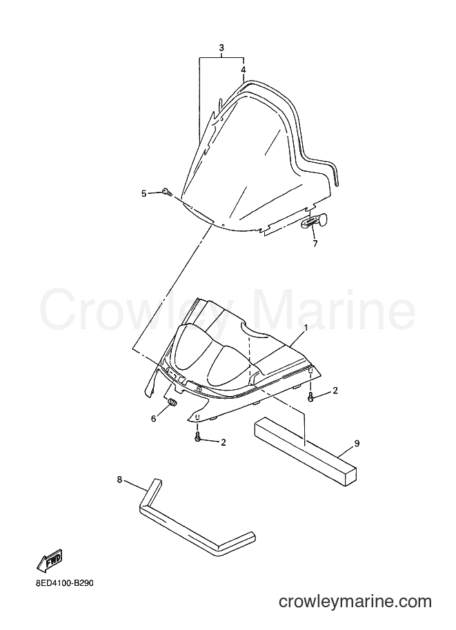 Yamaha Motors MM700 (8ED4) [030] - WINDSHIELD