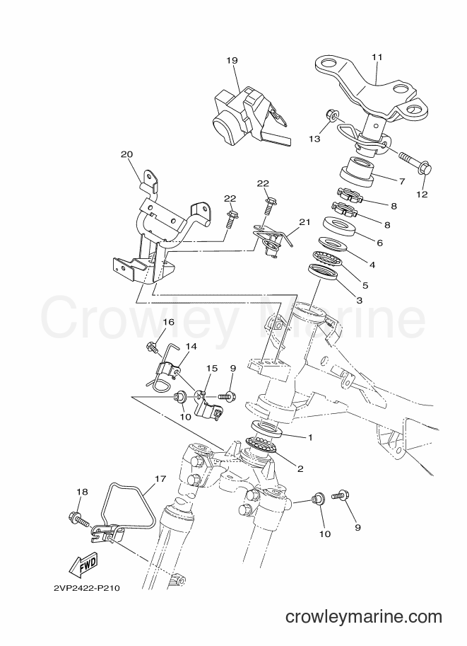 Yamaha Motors T115FSEC (2VP3) [010] - STEERING
