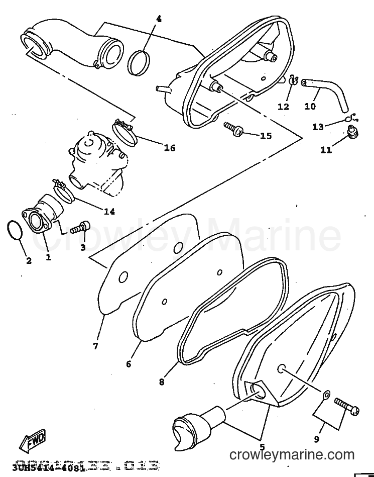1997 Scooter XC150LC - XC150LC (5EE2) [999] - INTAKE